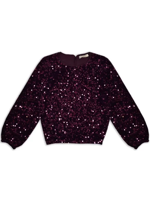 Ammehoela | Esme.01 | Glitter Top Burgundy