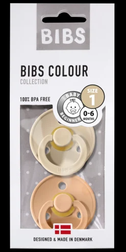 Bibs | Fopspeen Natuurrubber Blister | T1 / 0-6 Maand 2 Pack