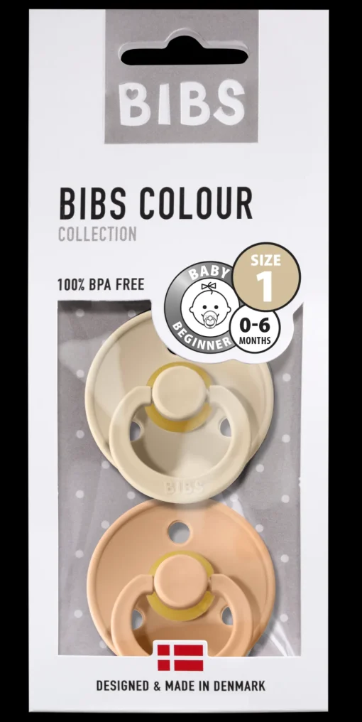 Bibs | Fopspeen Natuurrubber Blister | T1 / 0-6 Maand 2 Pack