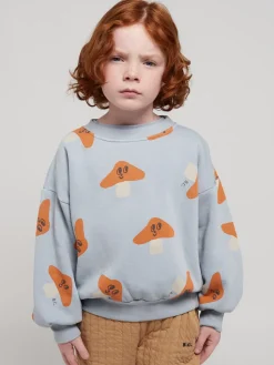 Bobo Choses | Mr. Mushroom All Over Sweatshirt | Light Blue