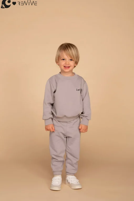 &C X Revive | Kids Joggingsbroek Boy | Grijs