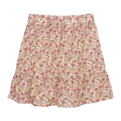 Enfant | Skirt Flower Woven | Rose Dust