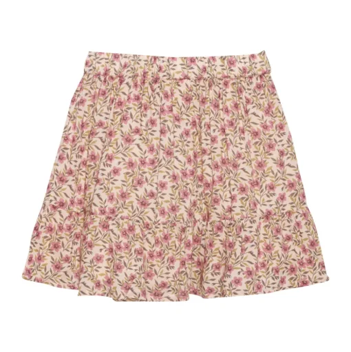 Enfant | Skirt Flower Woven | Rose Dust