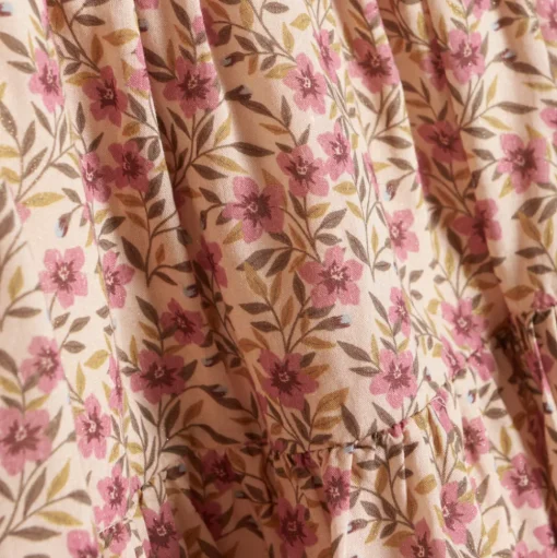 Enfant | Skirt Flower Woven | Rose Dust