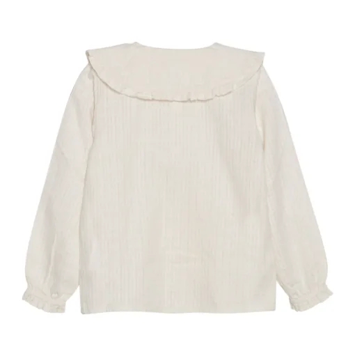 Enfant | Woven Blouse Collar | Sandshell