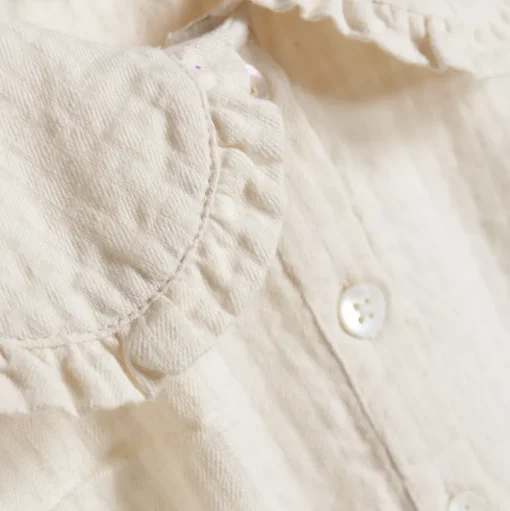 Enfant | Woven Blouse Collar | Sandshell