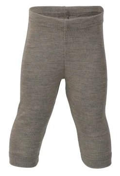Engel Natur | Fine Rib Legging Wol/Zijde | Walnoot