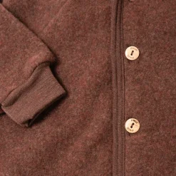 Engel Natur | Hooded Jacket | Baby Jasje Wol | Cinnamon