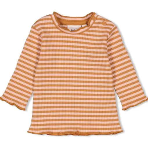 Feetje | Longsleeve Streep | Camel
