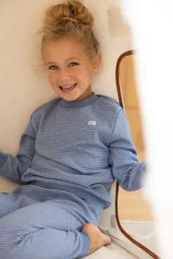 Feetje | Wafel Pyjama | Blue Melange