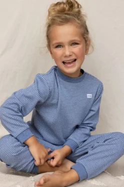 Feetje | Wafel Pyjama | Blue Melange