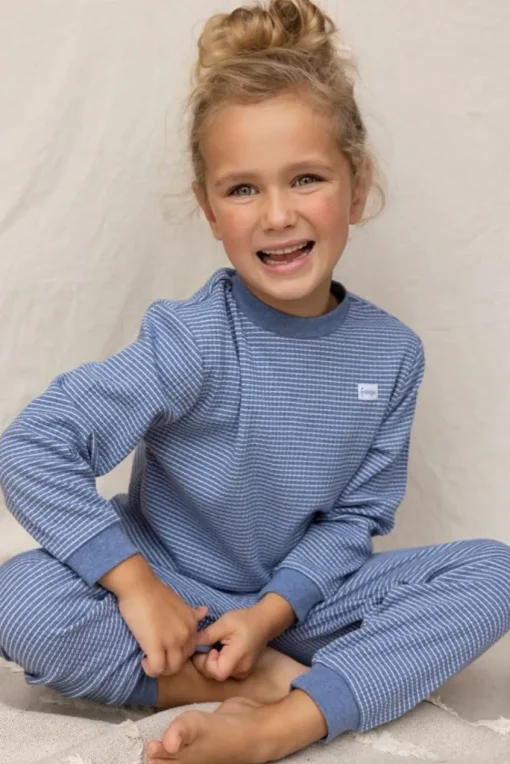 Feetje | Wafel Pyjama | Blue Melange