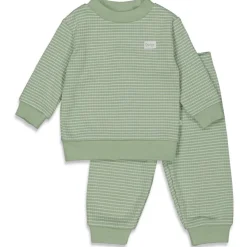 Feetje | Wafel Pyjama | Groen Melange