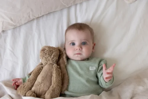 Feetje | Wafel Pyjama | Groen Melange
