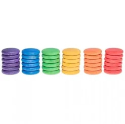 Grapat | Coins | Set Van 36 Houten Munten