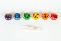Grapat | Houten Bakjes En Ballen Set
