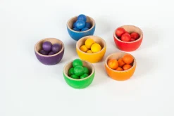 Grapat | Houten Bakjes En Ballen Set