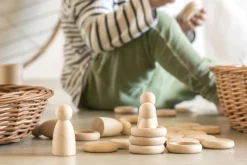 Grapat | Houten Nins, Ringen En Schijfjes Set