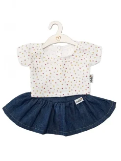 Hollie | Poppen Rok En Shirt | Jeans + Dots