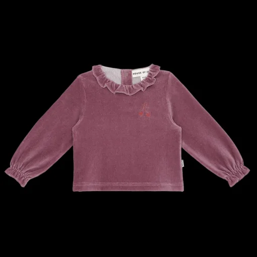 House Of Jamie | Baby Frill Collar Jumper | Vintage Rose
