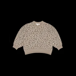 House Of Jamie | Chunky Split Sweater | Beige Leo