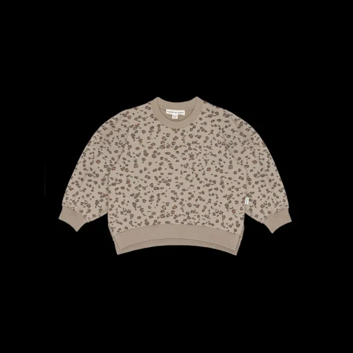 House Of Jamie | Chunky Split Sweater | Beige Leo