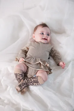 House Of Jamie | Knee Socks | Caramel Leopard