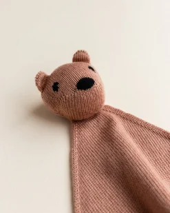 Hvid | Teddy Tokki | Wollen Knuffeldoekje Terracotta