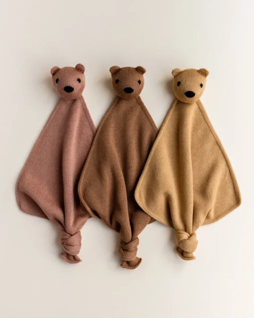Hvid | Teddy Tokki | Wollen Knuffeldoekje Terracotta