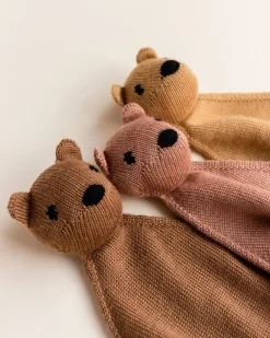 Hvid | Teddy Tokki | Wollen Knuffeldoekje Terracotta