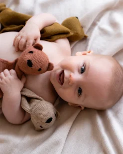 Hvid | Teddy Tokki | Wollen Knuffeldoekje Blush