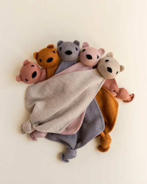Hvid | Teddy Tokki | Wollen Knuffeldoekje Blush
