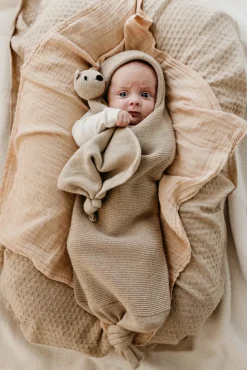 Hvid | Teddy Tokki | Wollen Knuffeldoekje Sand