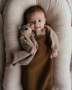 Hvid | Teddy Tokki | Wollen Knuffeldoekje Sand