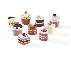 Kid'S Concept | Houten Taartjes | Set 9 Stuks
