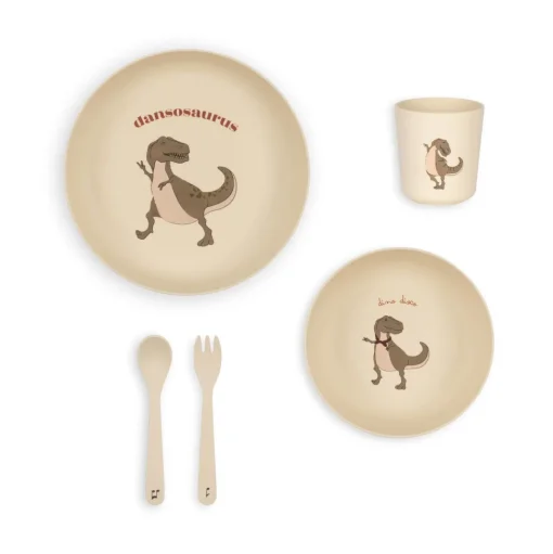Konges Slojd | Dinner Set | Eetset Dansosaurus
