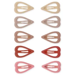 Konges Slojd | 10-Pack Mini Haarknipjes | Heart