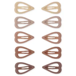 Konges Slojd | 10-Pack Mini Haarknipjes | Heart
