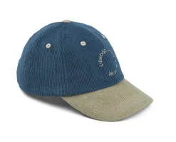 Liewood | Danny Corduroy Cap | Pet Surf Blue Mix