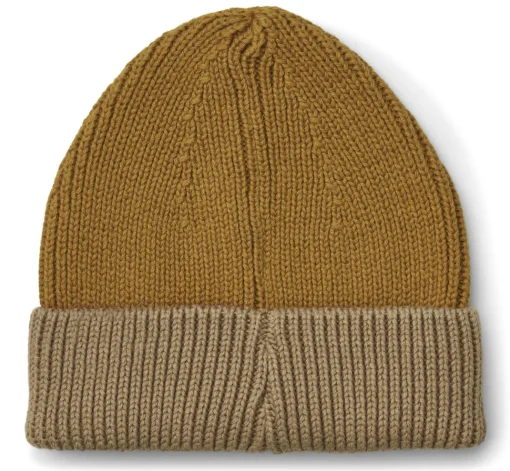Liewood | Ezra Beanie | Golden Caramel + Oat