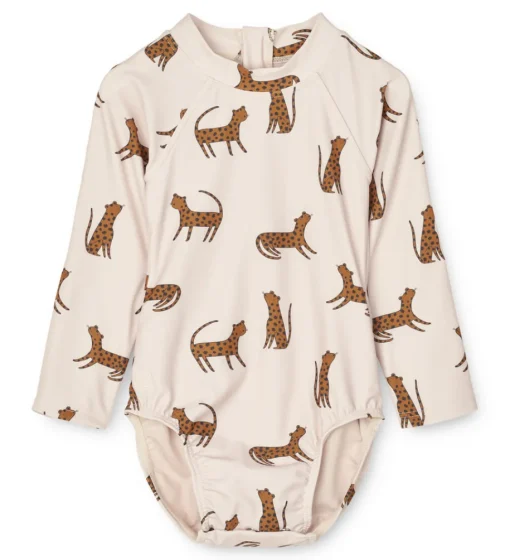 Liewood | Maxime Baby Swimsuit | Leopard Sandy