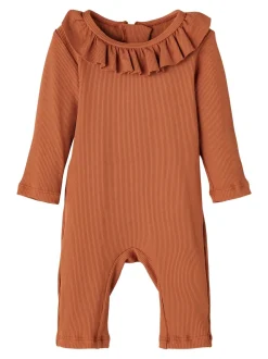 Lil Atelier | Dagmo Uv Swimsuit Ls | Mocha Bisque