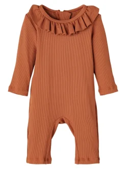 Lil Atelier | Dagmo Uv Swimsuit Ls | Mocha Bisque