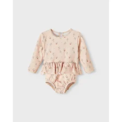 Lil Atelier | Fiona Longsleeve Swimsuit | Rose Dust