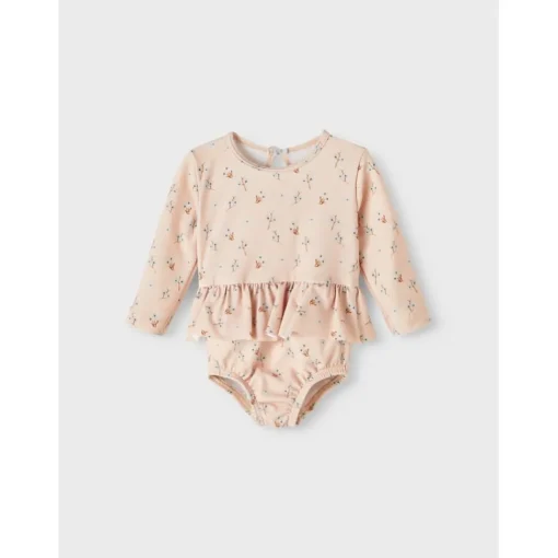 Lil Atelier | Fiona Longsleeve Swimsuit | Rose Dust