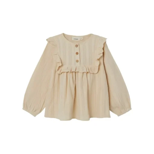 Lil Atelier | Foya Loose Shirt Ls | Wood Ash