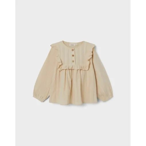 Lil Atelier | Foya Loose Shirt Ls | Wood Ash