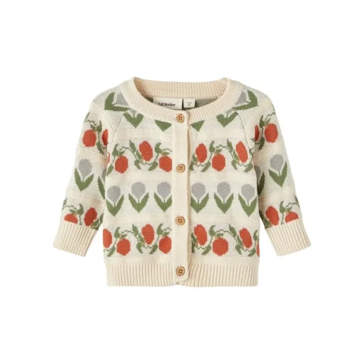 Lil Atelier | Lamai Baby Knit Cardigan | Flowers