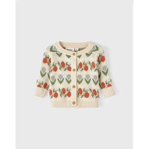 Lil Atelier | Lamai Baby Knit Cardigan | Flowers
