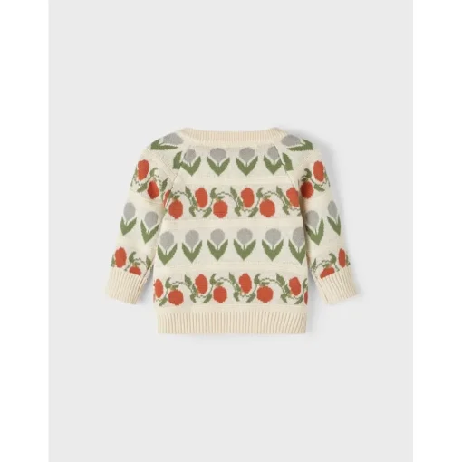 Lil Atelier | Lamai Baby Knit Cardigan | Flowers